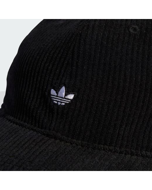 Adidas Black Corduroy Baseball Cap