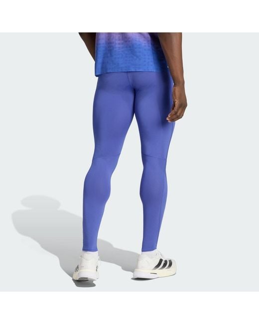 Adidas Blue Bmw Berlin-Marathon 2026 Long Tight for men