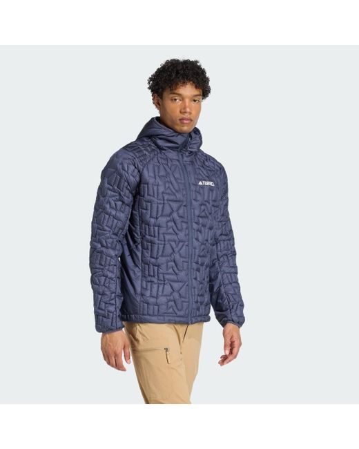 Giacca Terrex Xperior Primaloft Loose Fill Insulated Hooded di Adidas in Blue da Uomo