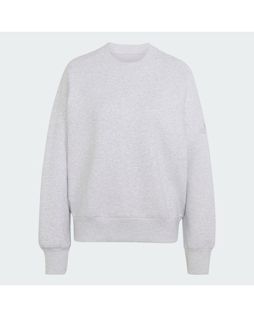 Adidas Blue Soft Lux Loose Sweatshirt