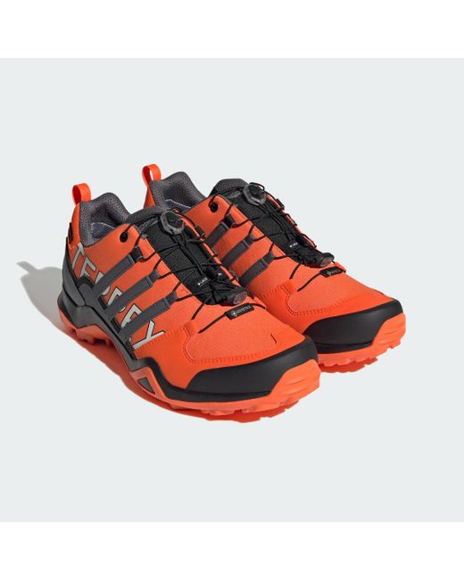 Adidas Red Terrex Swift R2 Gore-Tex Hiking Shoes for men
