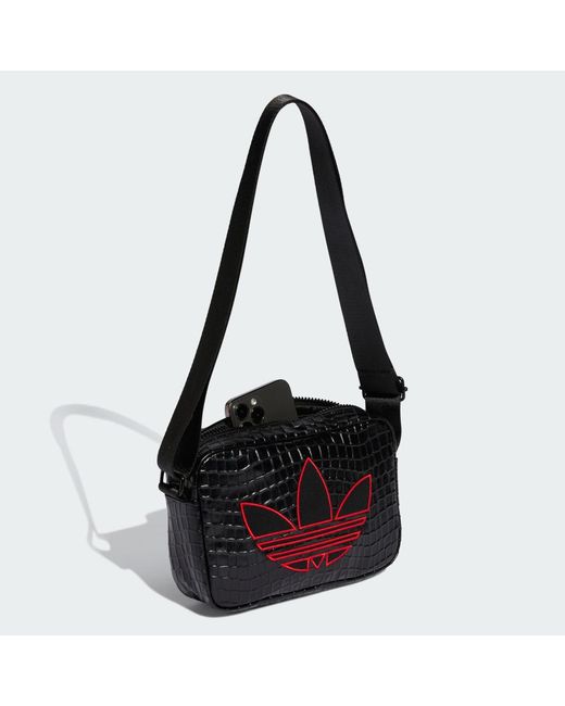 Bolso Croco Mini Airliner Adidas de color Black