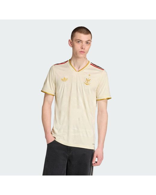 Adidas Natural Cr Flamengo 25 Third Jersey for men