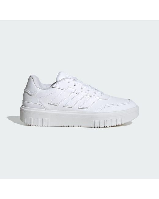 Adidas White Courtblock Bold Shoes