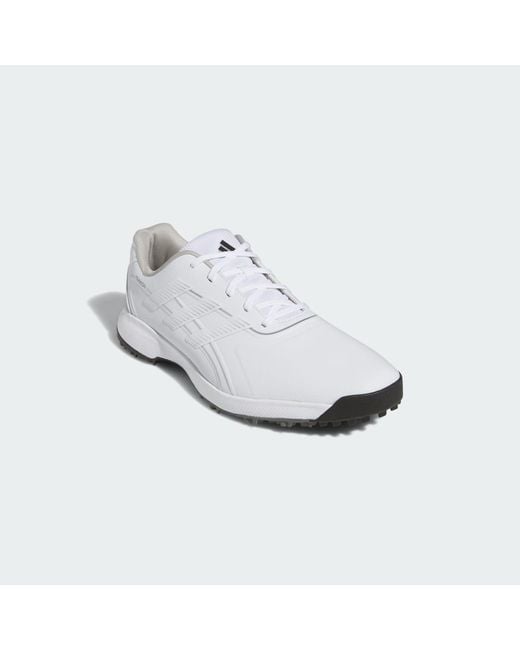 Adidas White Traxion Lite Max Spikeless Bounce Golf Shoes for men