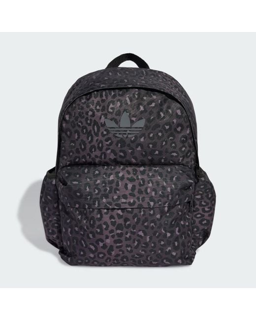 adidas Womens Black Leopard Classic Backpack