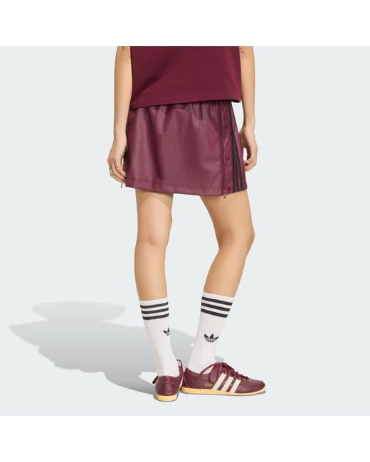Adidas Purple Pleather Adibreak Skirt