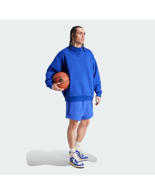 Adidas Blue Basketball Woven Shorts