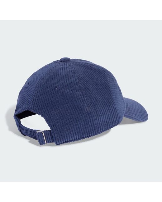 Adidas Blue Corduroy Baseball Cap