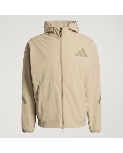 Adidas Natural Z.N.E. Woven Track Top for men