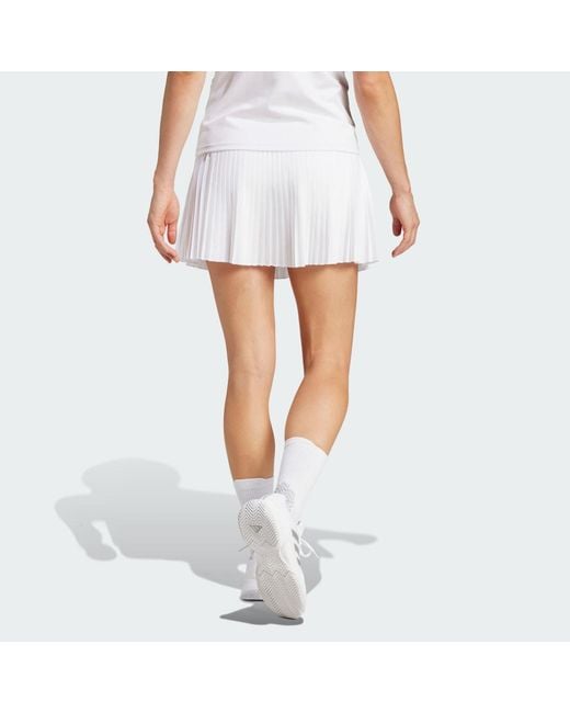 Adidas White Club Pleated Climacool Tennis Skirt