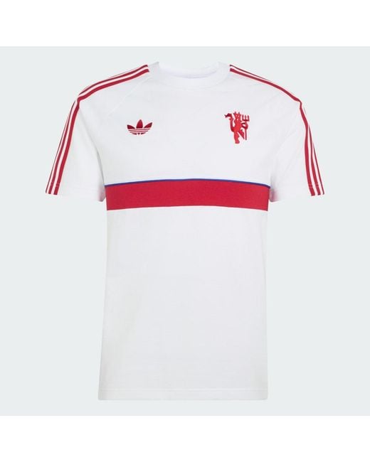 Adidas Red Manchester United Originals T-Shirt for men