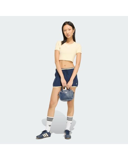 Adidas Blue Cable Knit Shorts