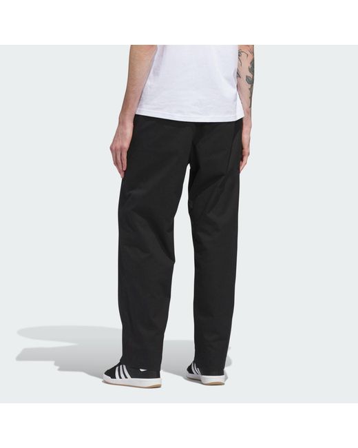 Adidas White Skateboarding Chino Tracksuit Bottoms