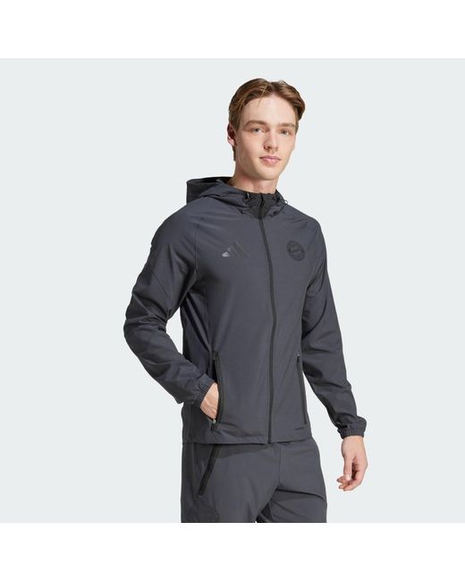 Adidas Fc Bayern München Tiro 25 Competition Vis Tech Travel Jacke in Blue für Herren
