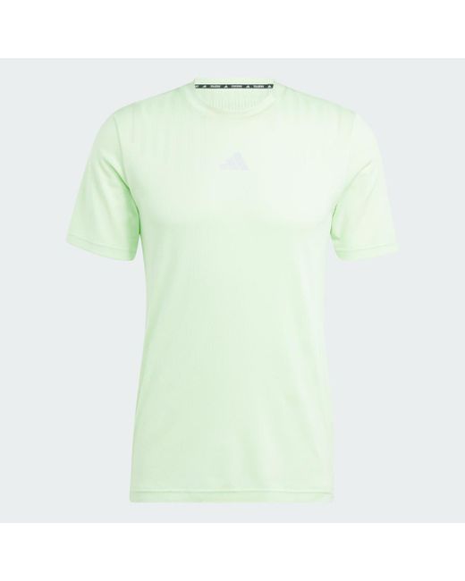 T-shirt HIIT Airchill Workout di Adidas in Red da Uomo