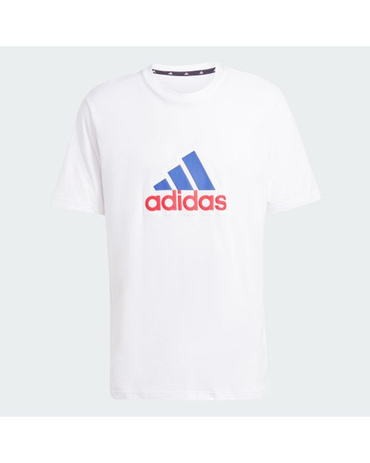 T-Shirt Future Icons Badge Of Sport di Adidas in White da Uomo