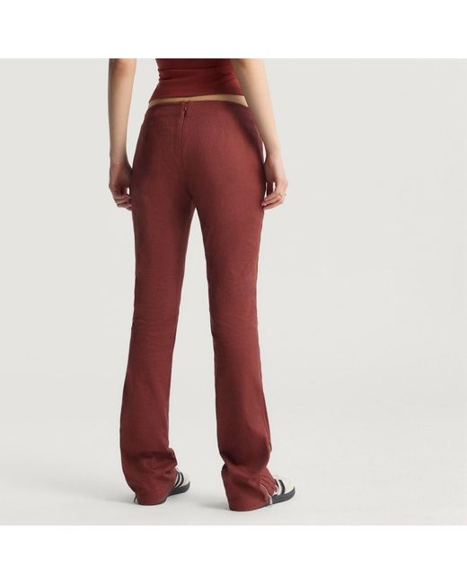 Adidas Red Premium Essentials Track Pants