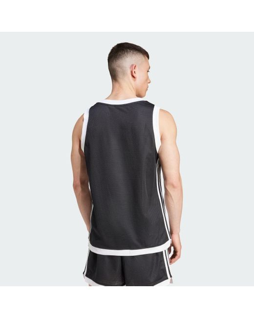 Adidas Originals Black Adicolor Mock Eyelet Vest for men