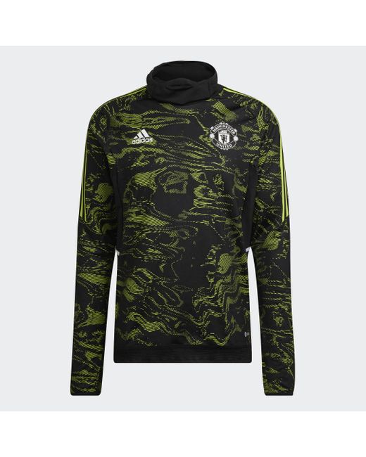 Adidas Green Manchester United Condivo 22 Pro Warm Top for men
