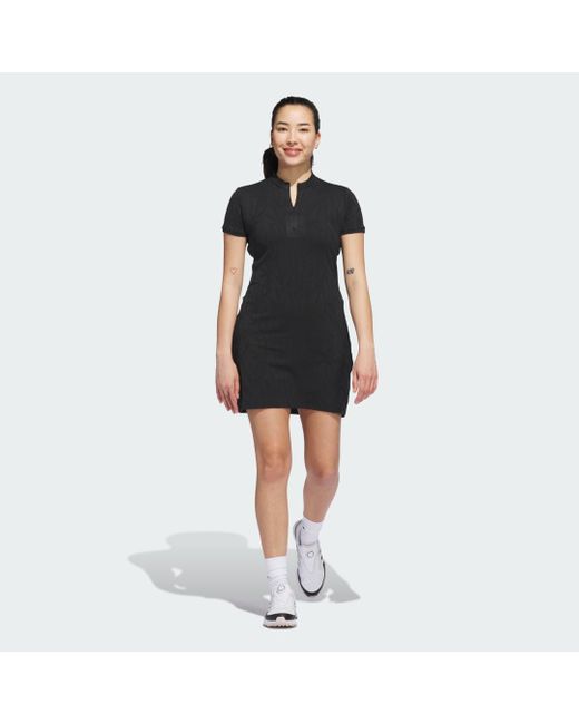 Abito Jacquard Go-To di Adidas in Black