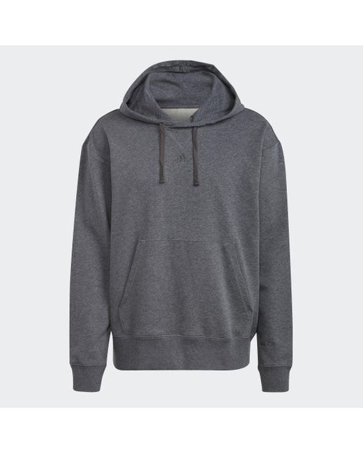 Adidas Gray All Szn French Terry Hoodie for men