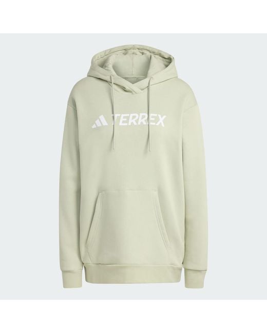 Adidas Green Terrex Multi Large Logo Hoodie