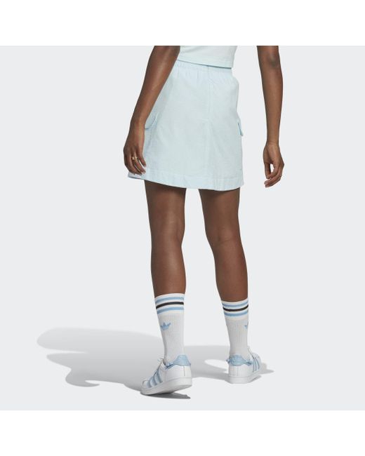 Gonnellino adicolor Classics Poplin di Adidas in White