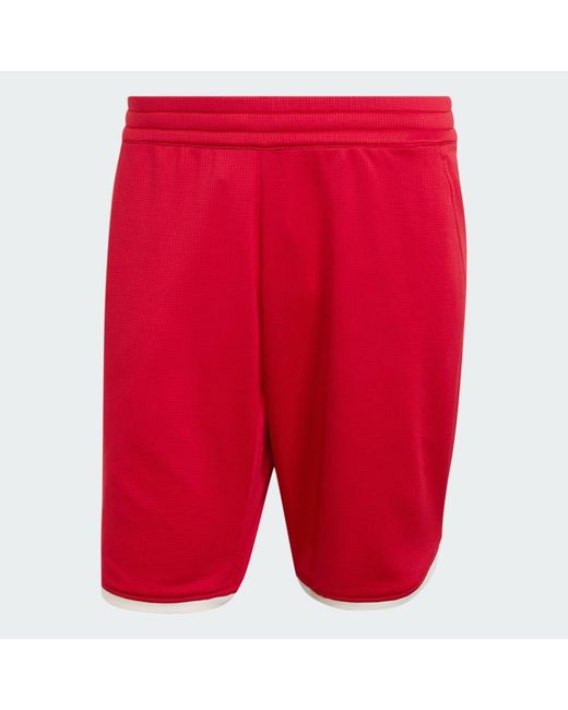 Adidas Red Tennis Classics Shorts for men