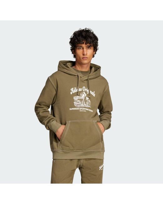 Adidas Kapuzensweatshirt WAB HOODIE in Green für Herren