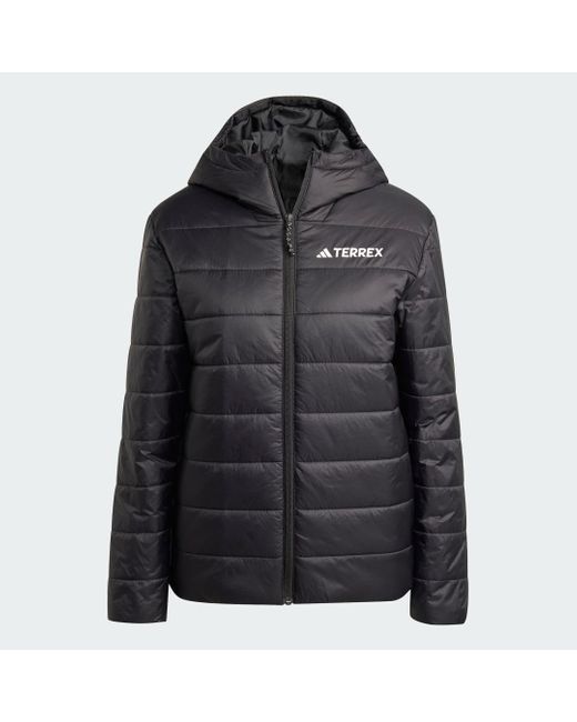 Adidas Black Terrex Multi Essentials Climawarm Insulated Hooded Jacket