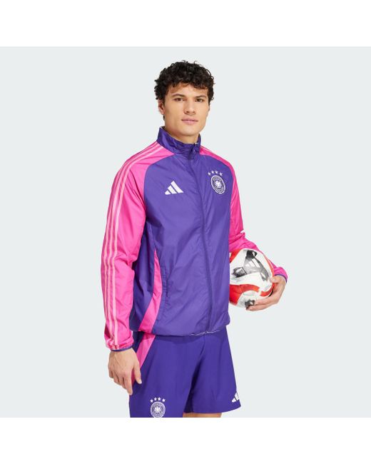 Adidas Purple Germany Anthem Jacket for men