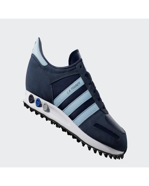 Adidas Blue La Trainer Shoes