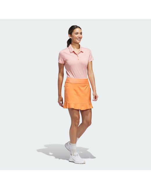 Adidas Originals Orange Ultimate365 Frilled Skort