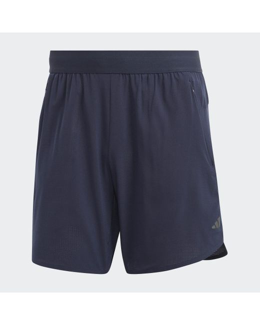 Adidas Blue Designed For Training Hiit Training Shorts for men