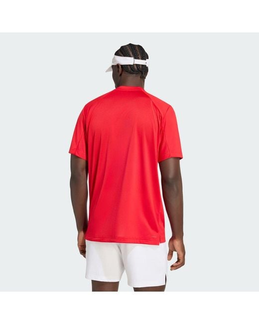 Adidas Red Club Tennis Climacool T-Shirt for men