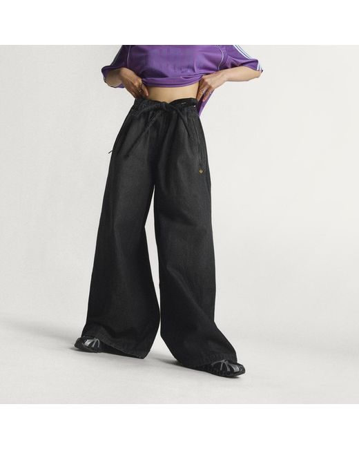 Adidas Purple Denim Trackpants