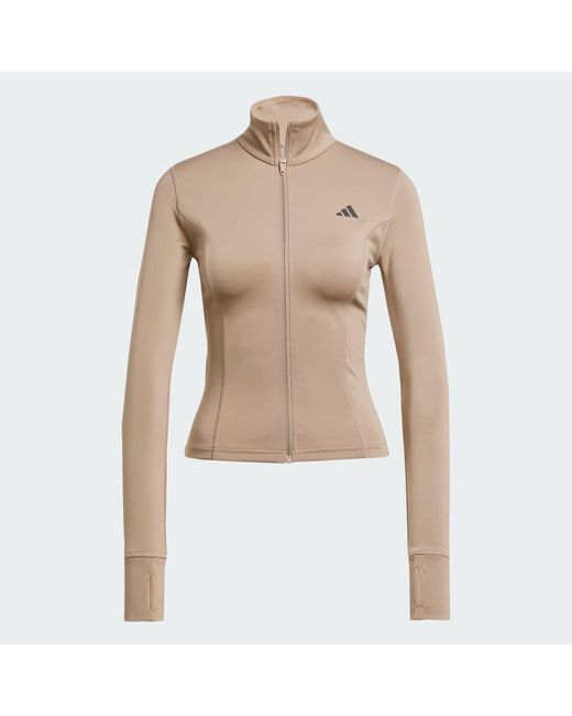 Adidas Natural Optime Essentials Full-Zip Jacket