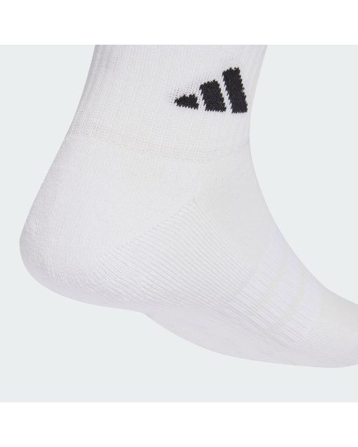 Adidas White Cushioned Essentials Ankle Socks 6 Pair Pack