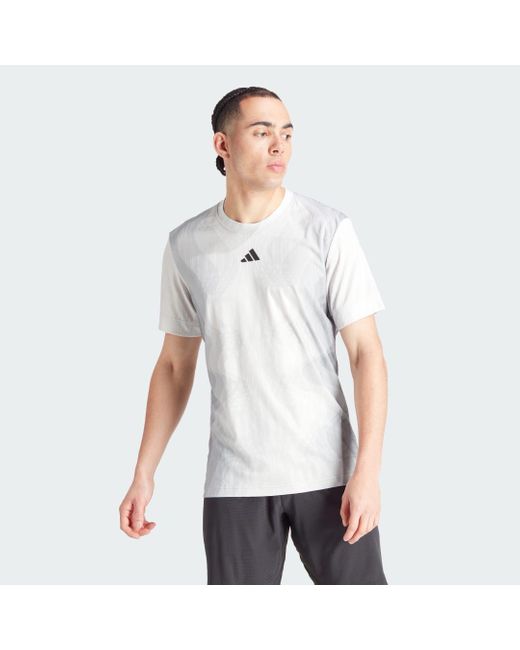 adidas Tennis Airchill Pro Freelift T shirt in het Wit voor heren