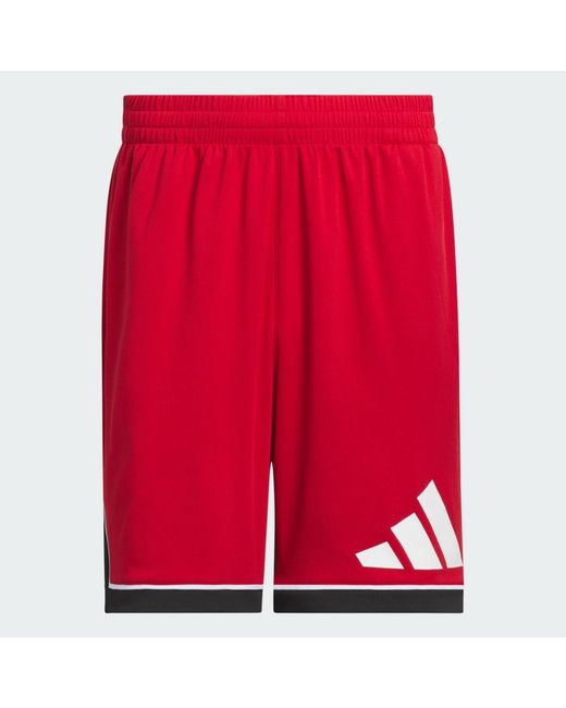 Adidas Red Basketball Badge Of Sport Shorts for men