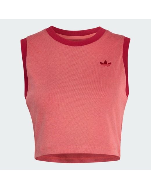 Adidas Red Heather Tank Top