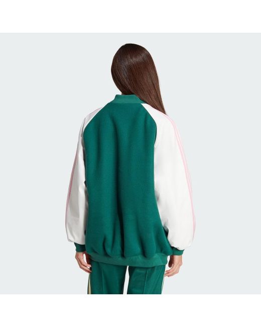 Adidas Green Sst Oversized Vrct Jacket