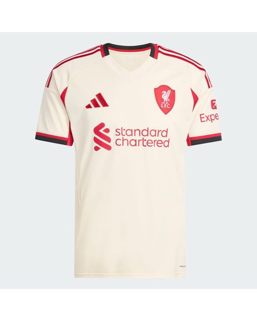 Adidas Red Football Liverpool Fc 25/26 Away Jersey Jv6487 for men