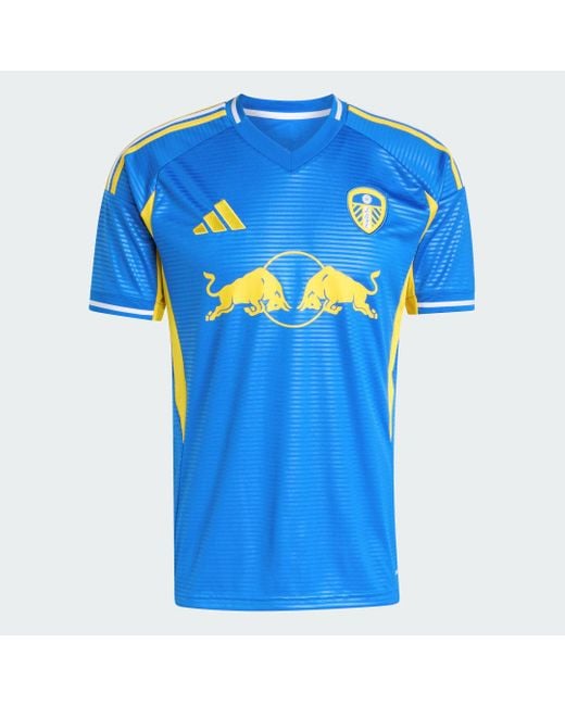 Adidas Blue Leeds United Fc 25/26 Away Jersey for men