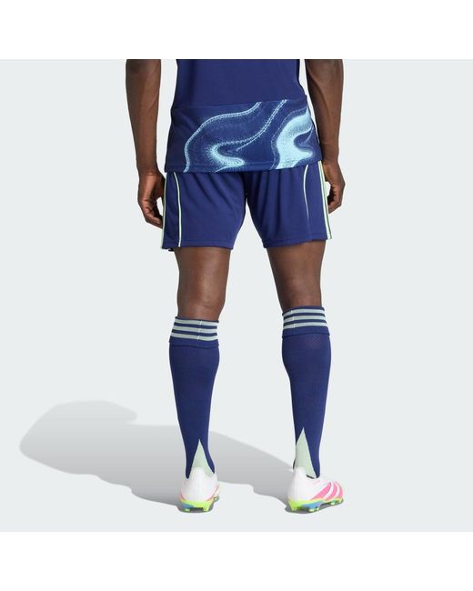 Adidas Blue Ajax Amsterdam 25/26 Away Shorts for men