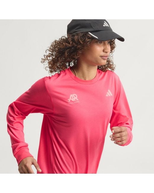Adidas Pink Adi365 Runners Long-Sleeve Top Long-Sleeve Top