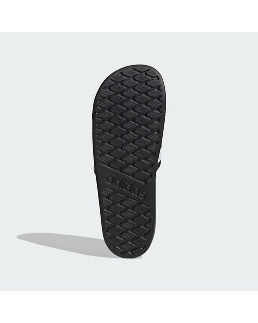 Adidas Black Adilette Comfort 2.0 Slides