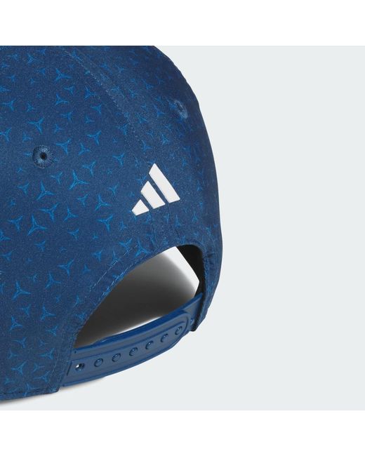 Adidas Blue Tour Print Snapback Cap for men