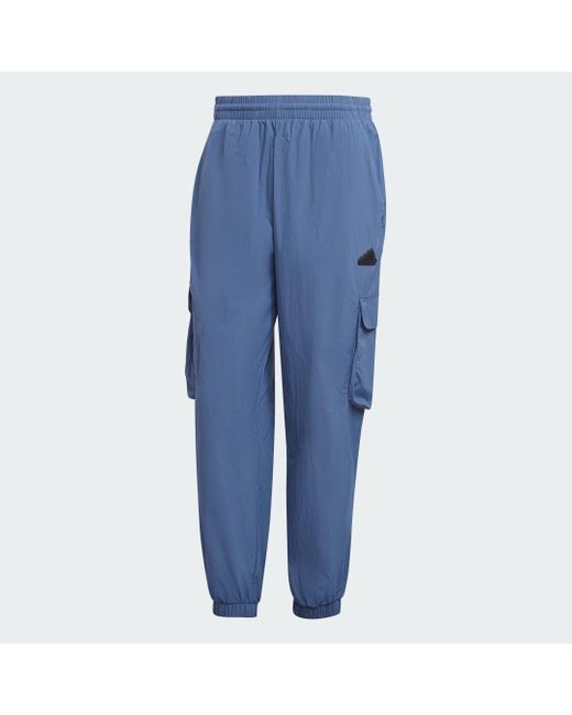 Pantaloni City Escape Cargo di Adidas in Blue da Uomo